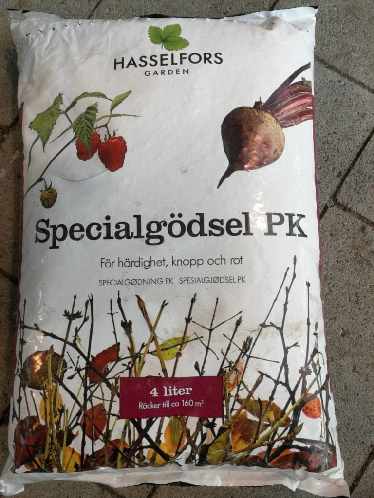 Høstgjødsling av planter